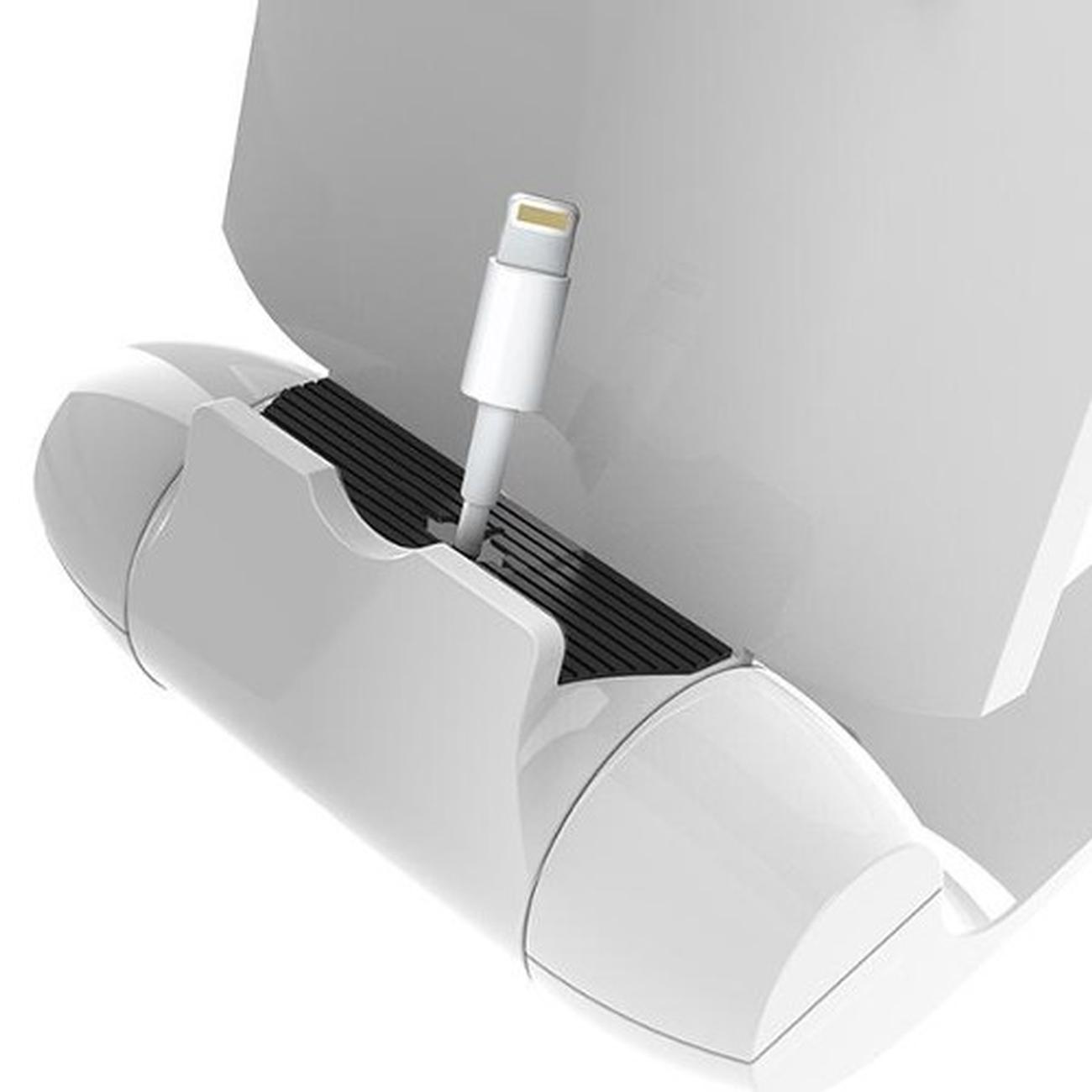 prepara-iPrep-mini-white-smart-phone-stand - Prepara iPrep Mini Folding Smartphone Stand White
