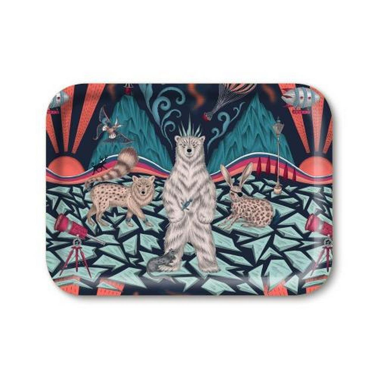 jamida-polar-navy-tray-27x20cm-emma-j-shipley - Jamida Polar Navy Tray by Emma J Shipley 27x20cm 