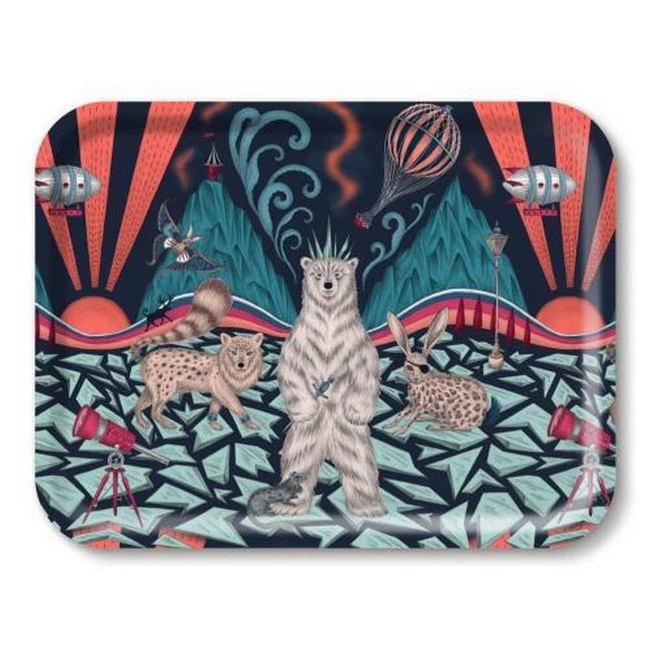 jamida-polar-navy-tray-43x33cm-emma-j-shipley - Jamida Polar Navy Tray by Emma J Shipley 43x33cm