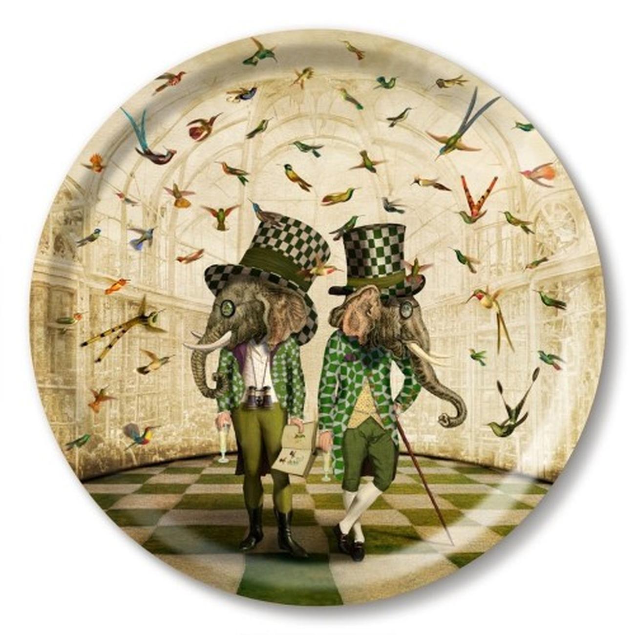 jamida-tray-31cm-the-bird-watchers-maggie-taylor - Jamida The Bird Watchers Serving Tray by Maggie Taylor
