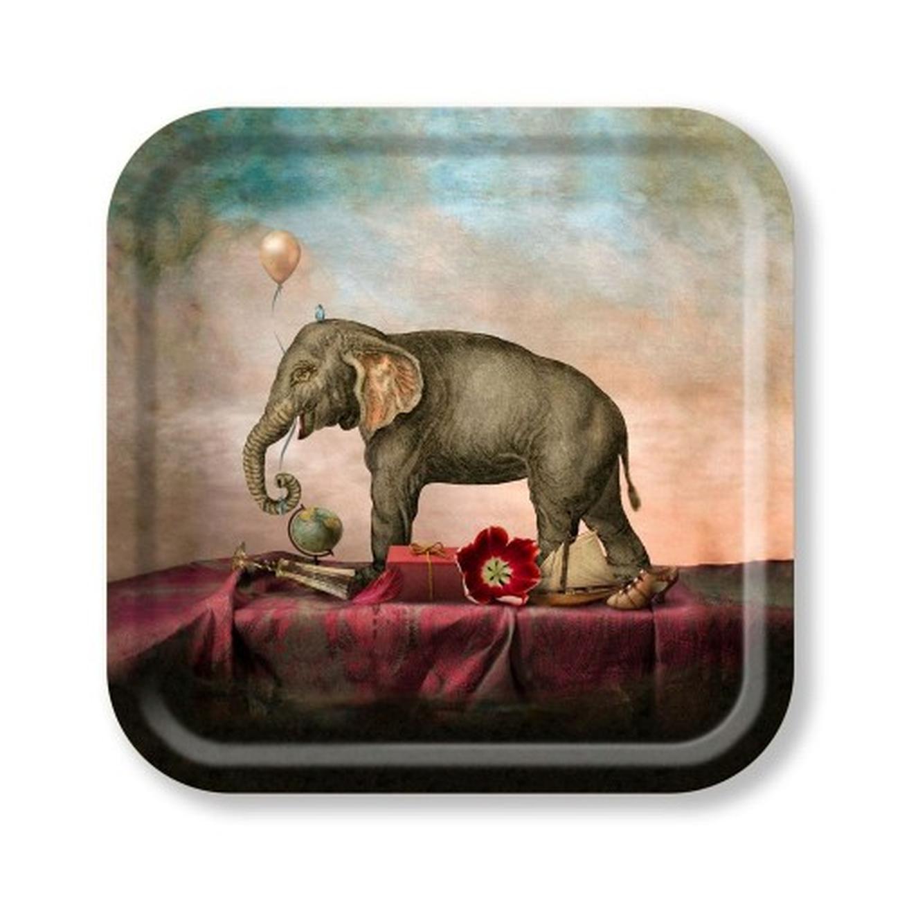jamida-tray-32x32cm-a-fine-romance-maggie-taylor - Jamida A Fine Romance Serving Tray by Maggie Taylor