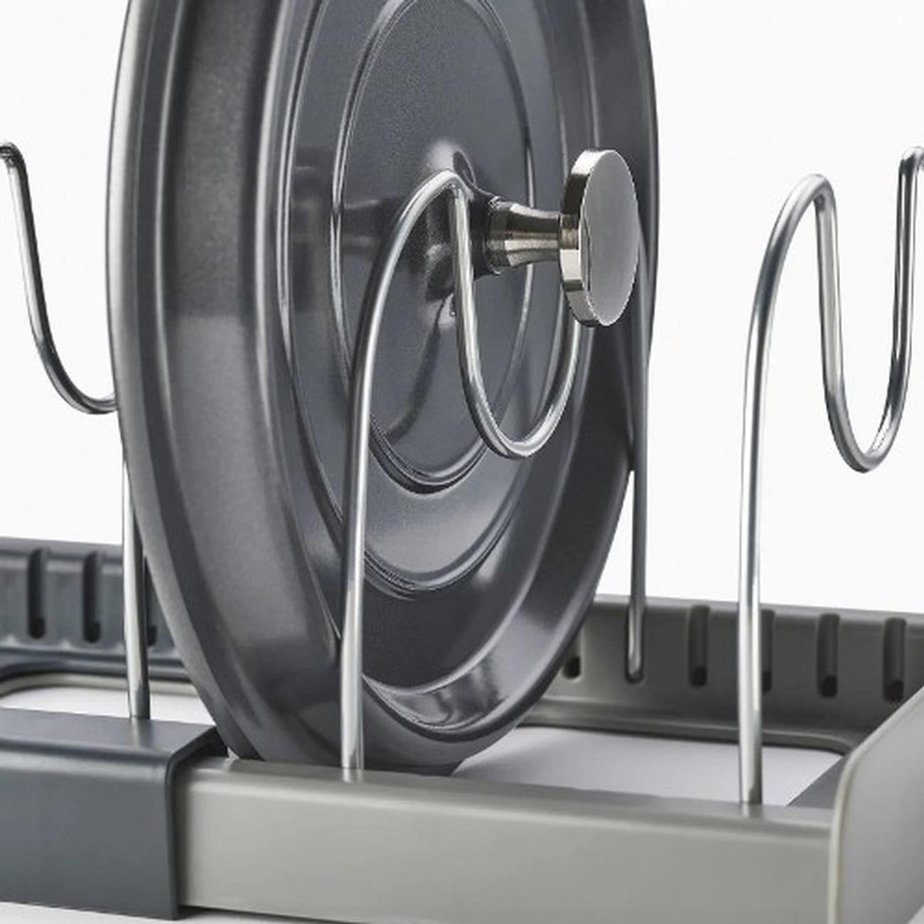 jj-drawerstore-expanding-cookware-organiser-grey - Joseph Joseph DrawStore- Expanding Cookware Organiser Grey