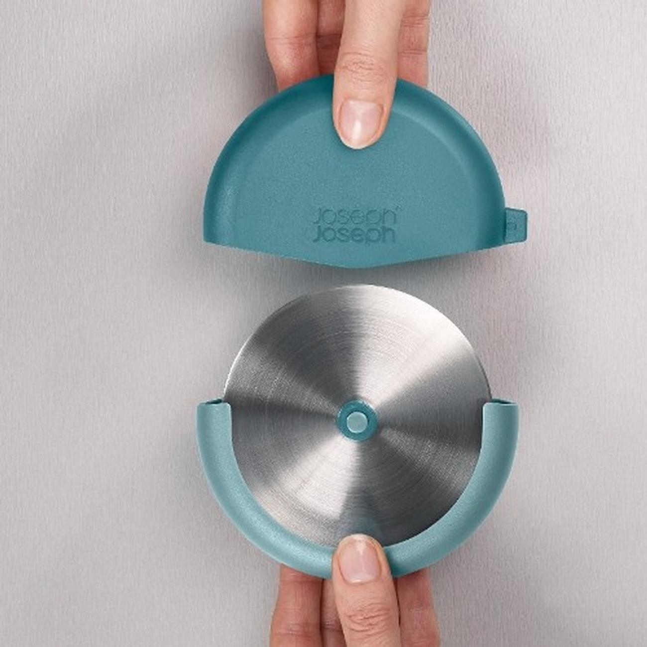 jj-duo-pizza-cutter-teal - Joseph Joseph Duo Pizza Cutter Teal