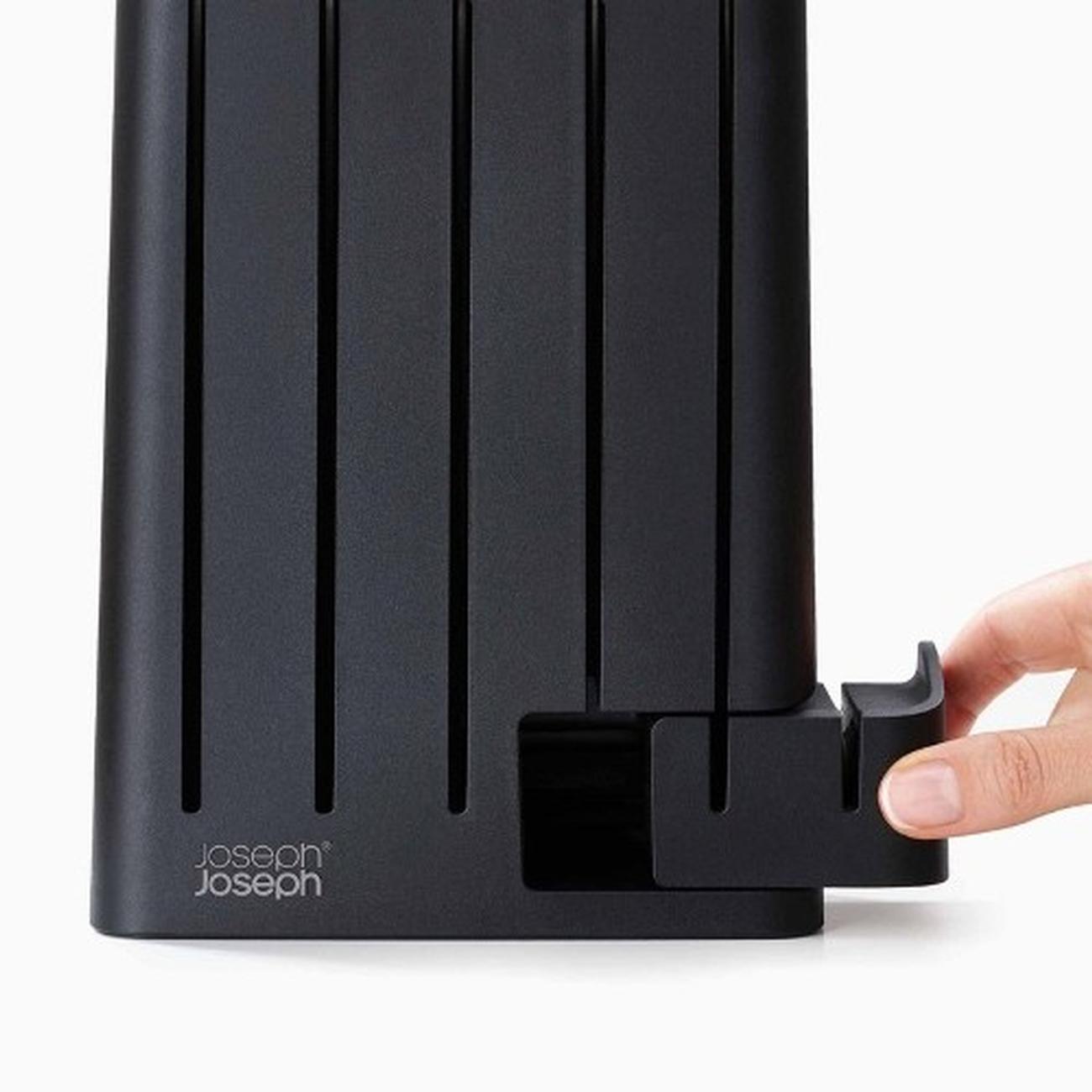 jj-elevate-slim-knives-sharpener 5pc - Joseph Joseph Elevate Knife Block Set With Sharpener 5pc