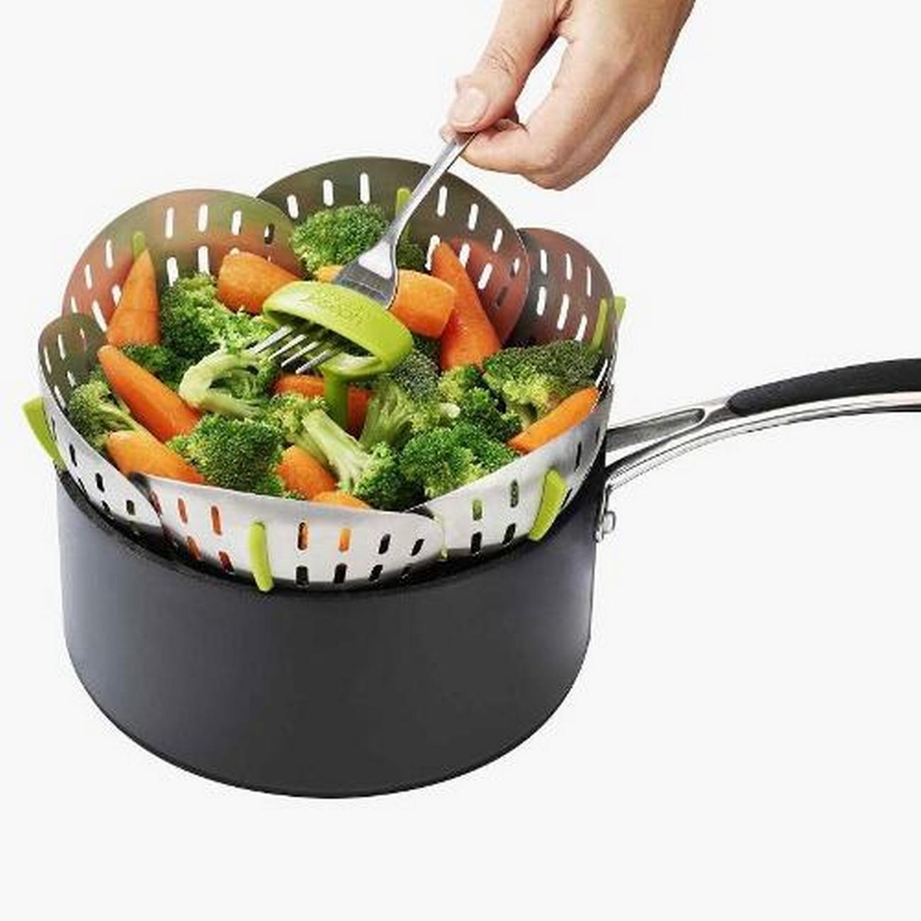 joseph-joseph-bloom-stainless-steel-folding-steamer-basket - Joseph Joseph Bloom Stainless-steel Folding Steamer Basket