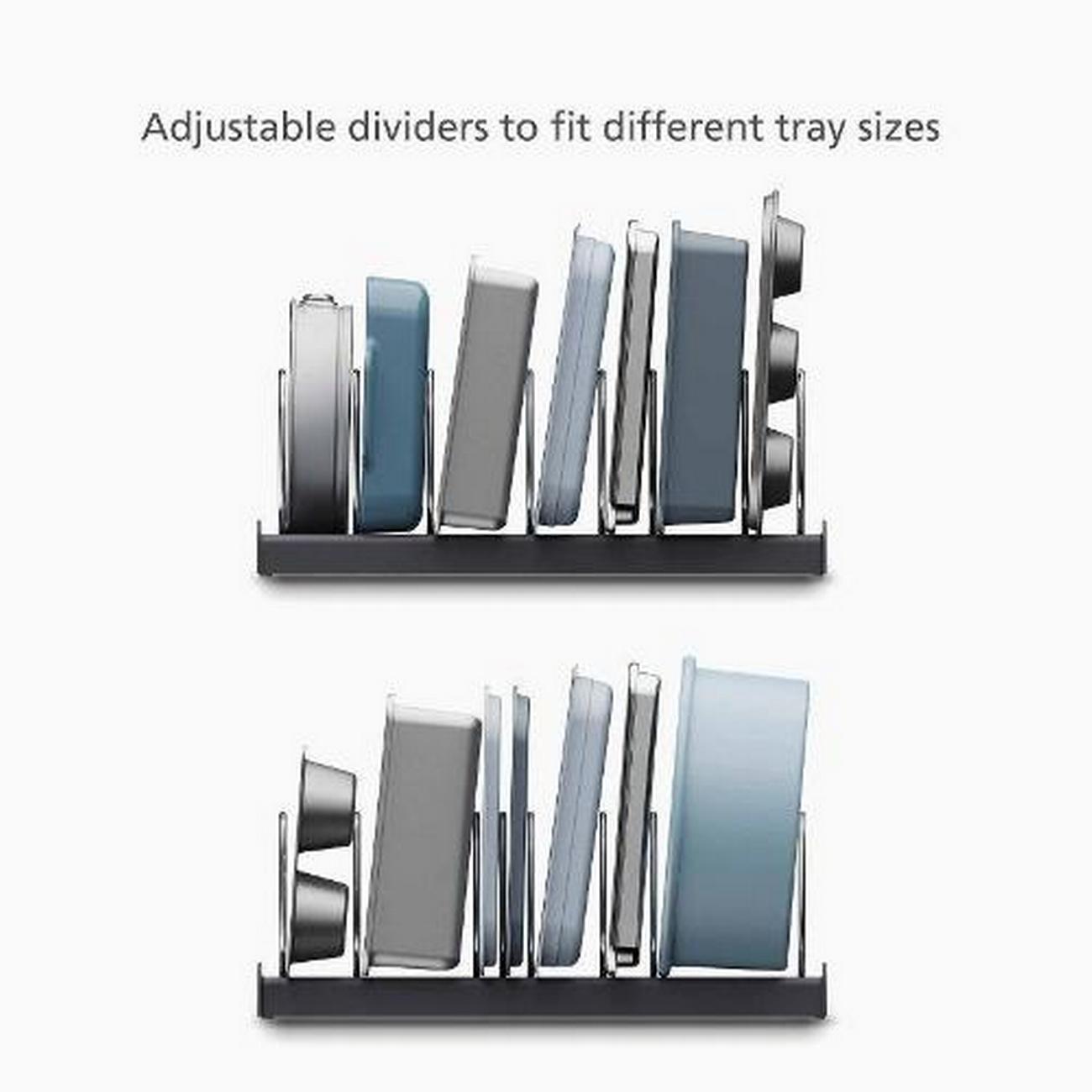 joseph-joseph-drawerstore-grey-baking-tray-organiser - Joseph Joseph DrawerStore Grey Baking Tray Organiser