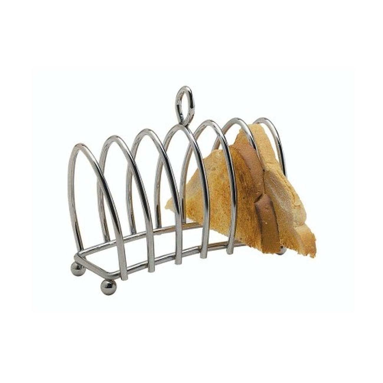 kc-chrome-plated-six-slice-toast-rack - KitchenCraft Chrome Plated Six Slice Toast Rack