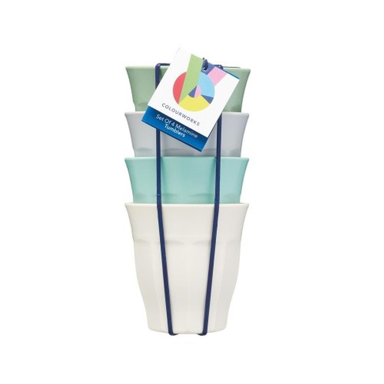 kc-colourworks-classics-melamine-tumblers - KitchenCraft Colourworks Classics Melamine Tumblers
