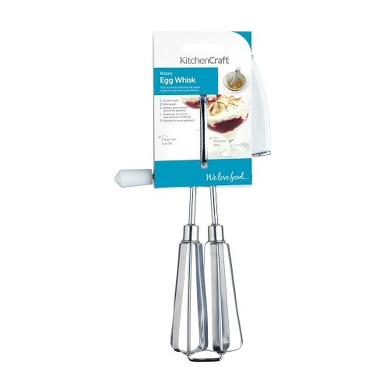 kc-rotary-whisk-side-handled - KitchenCraft Side Handled Rotary Whisk