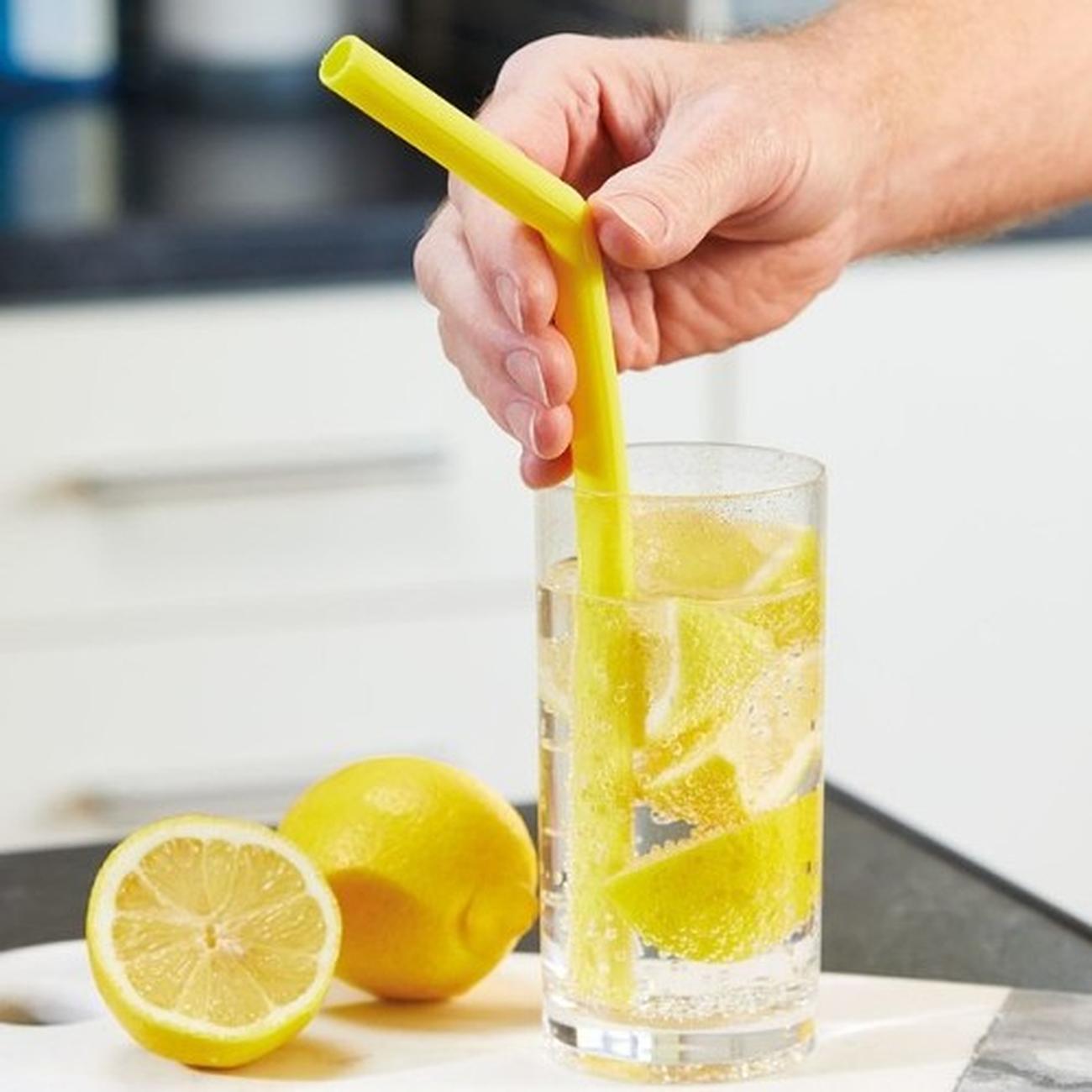 kc-silicone-straws-with-brush-set-of-six - KitchenCraft Silicone Straws with Cleaning Brush