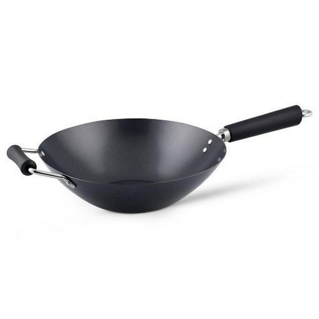 ken-hom-excellence-non-stick-carbon-steel-wok-31cm - Ken Hom Excellence Non-Stick Carbon Steel Wok 31cm