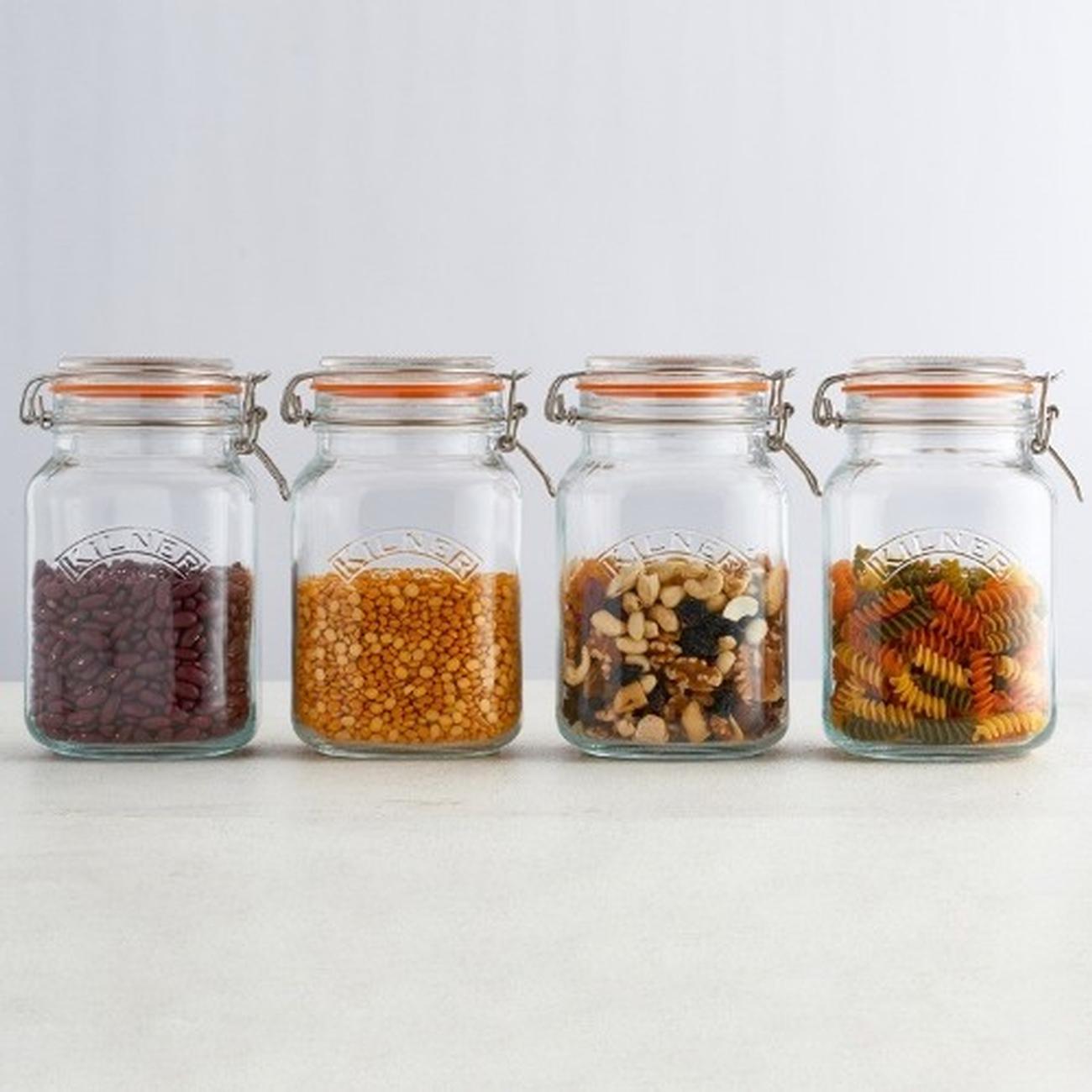kilner-clip-top-square-jar-1-5-litre - Kilner Clip Top Square Jar 1.5 Litre