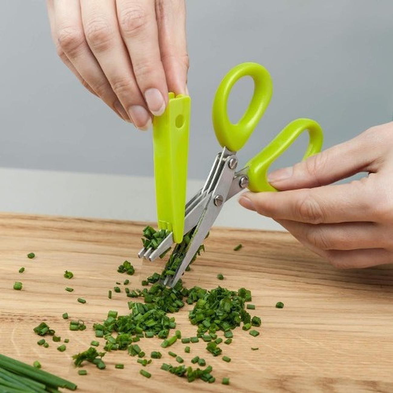 kilo-mini-herb-shears-with-cover - Kilo Mini Herb Shears with Cover