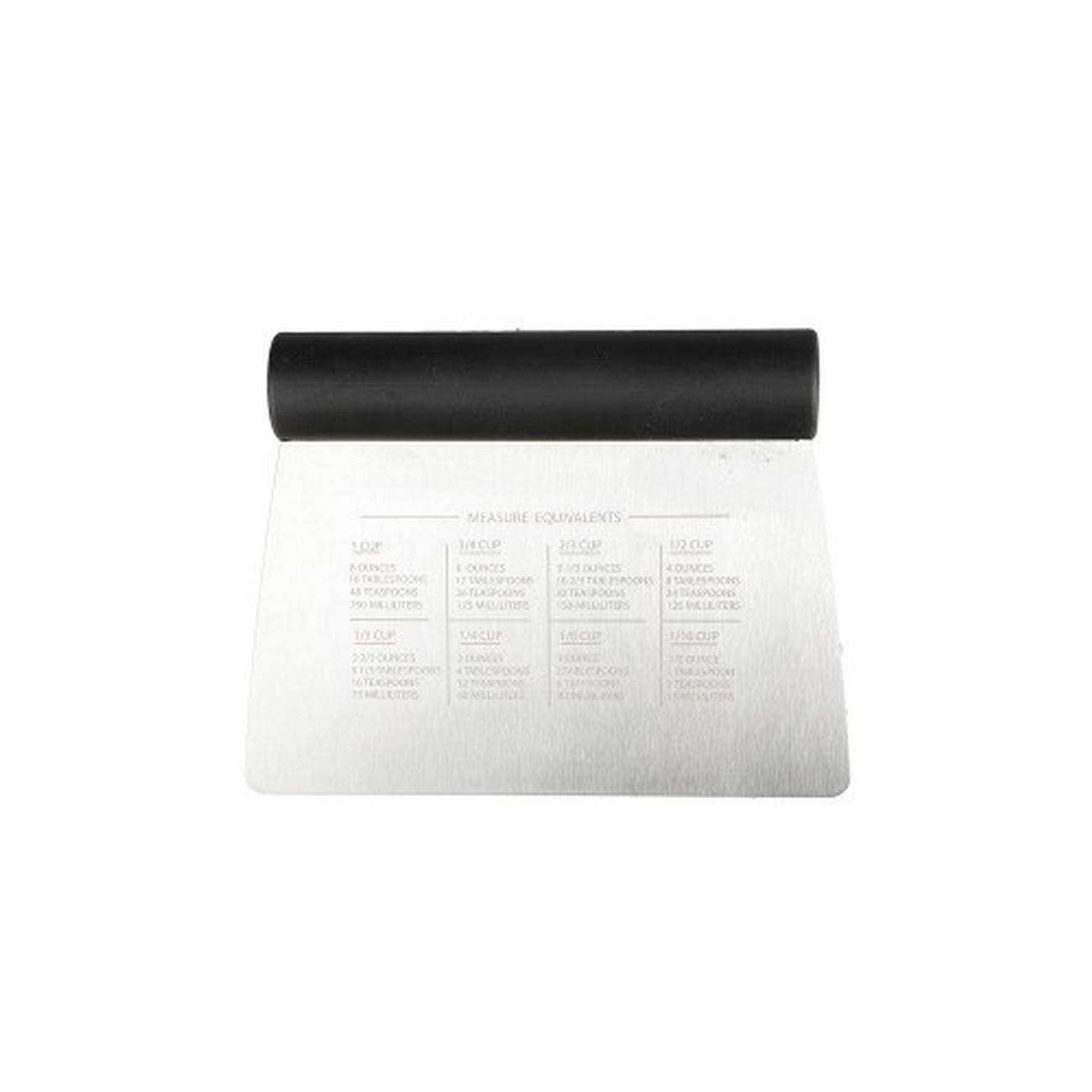 kitchen-aid-all-purpose-scraper-black-so - KitchenAid Stainless Steel All-Purpose Scraper & Dough Cutter - Black