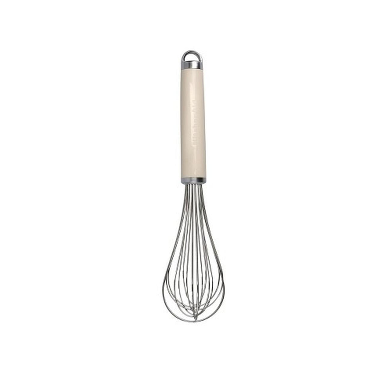 kitchen-aid-almond-cream-core-utility-whisk-so - KitchenAid Stainless Steel Whisk Almond Cream