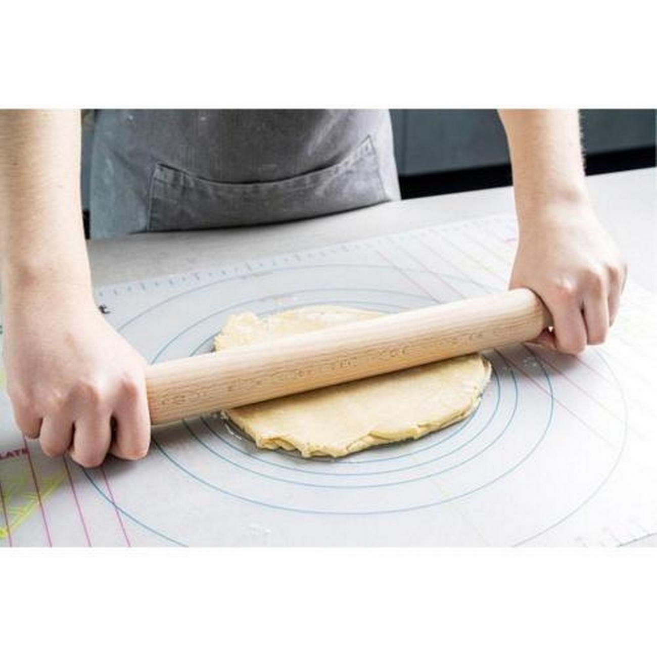 kitchen-craft-rolling-pin-beech-wood-40cm - KitchenCraft Rolling Pin Beech Wood 40cm