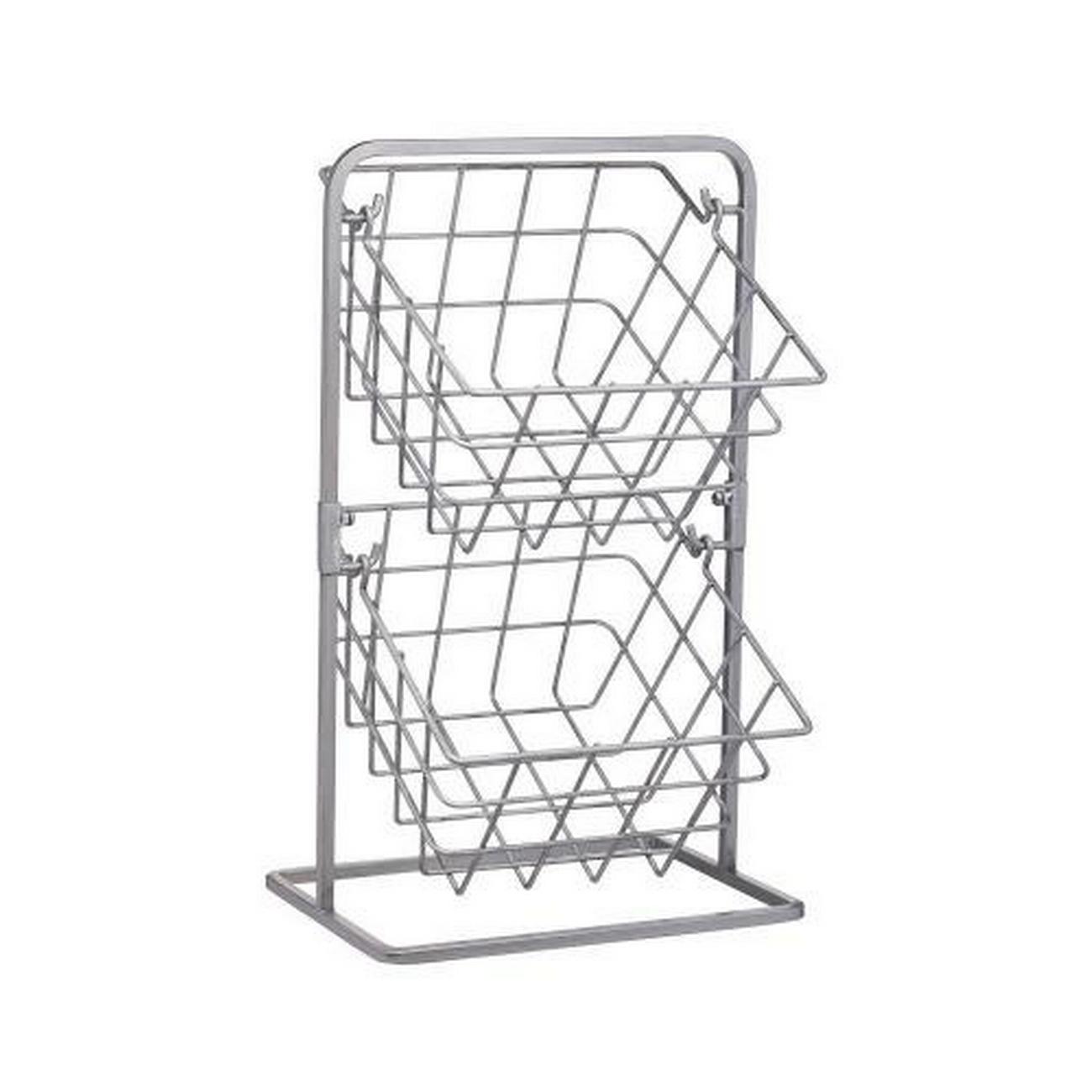 kitchencraft-industrial-kitchen-2tier-storage-baskets - KitchenCraft Industrial Kitchen 2-Tier Storage Baskets