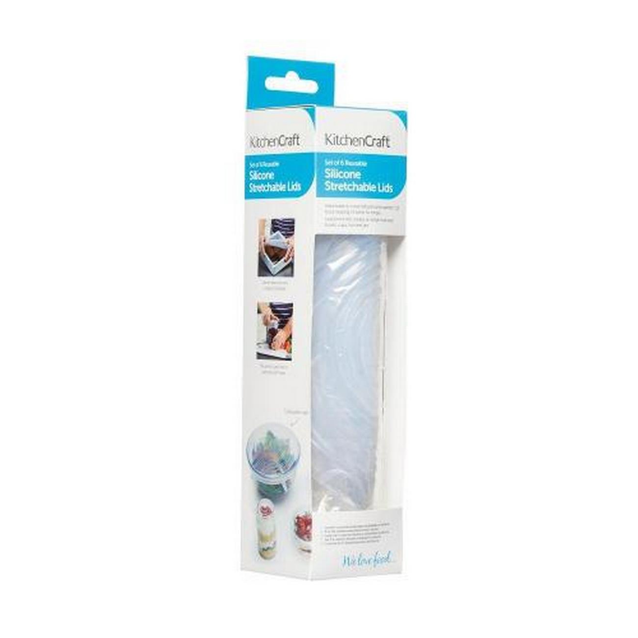 kitchencraft-silicone-lids-set-of-six - KitchenCraft Silicone Lids Set of Six 