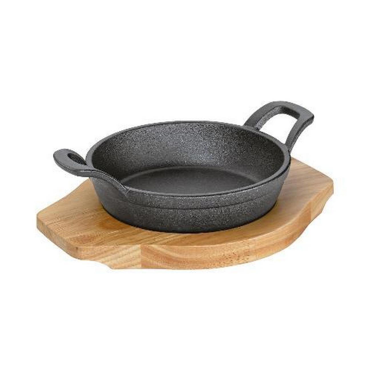 kuchenprofi-round-serving-pan-wooden-board - Kuchenprofi Round Serving Pan & Wooden Board