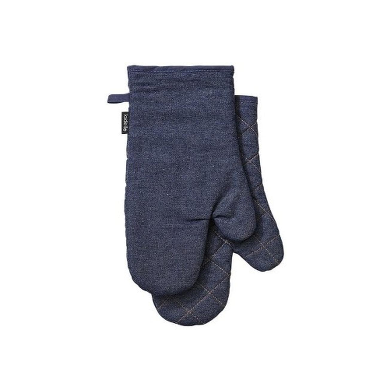 ladelle-denim-blue-2pk-oven-mitt - Ladelle Denim Blue Oven Mitt Set of 2