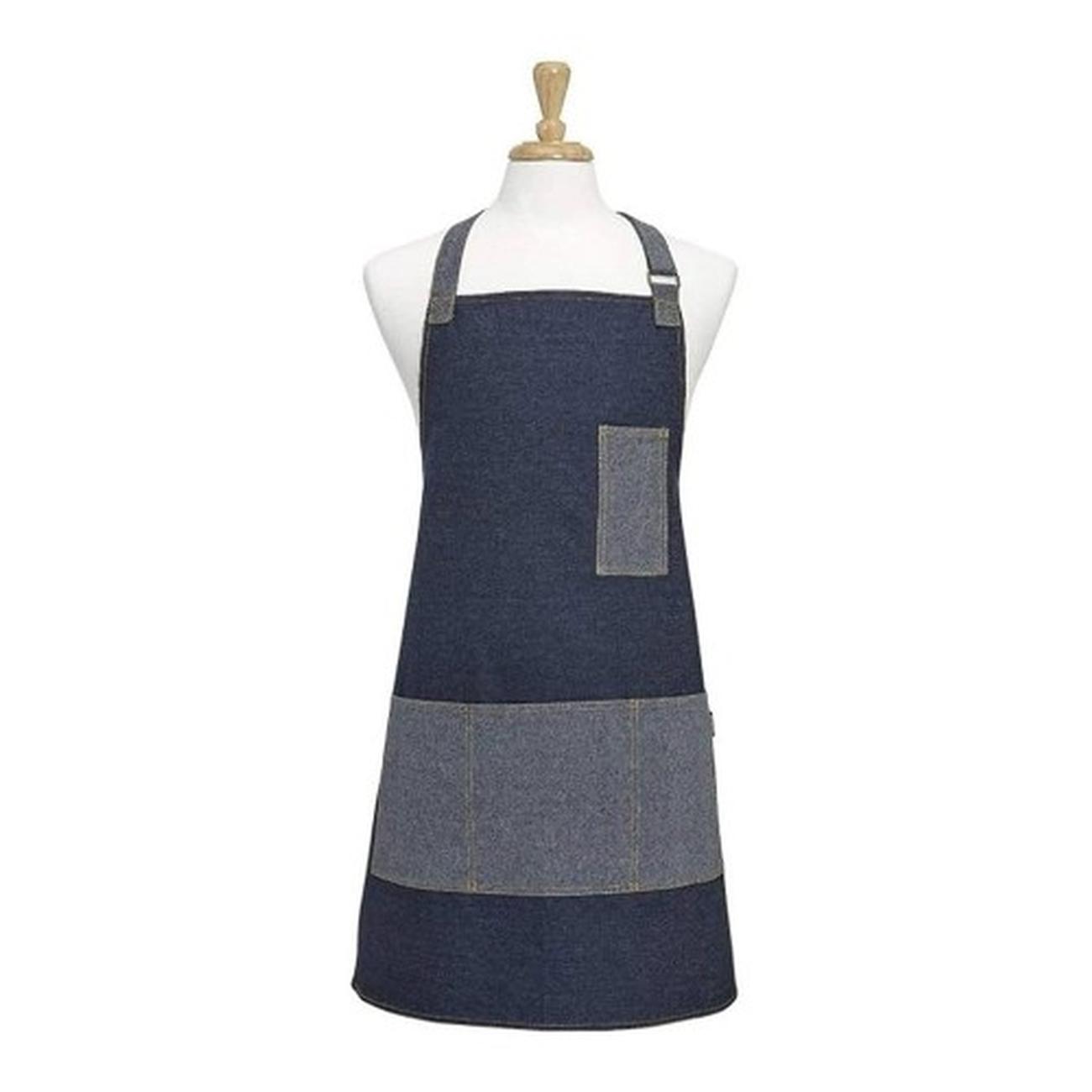 ladelle-denim-blue-apron - Ladelle Denim Blue Apron 