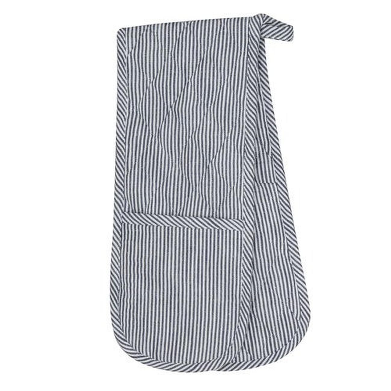 ladelle-lina-stripe-navy-double-oven-glove - Ladelle Lina Navy Stripe Double Oven Glove