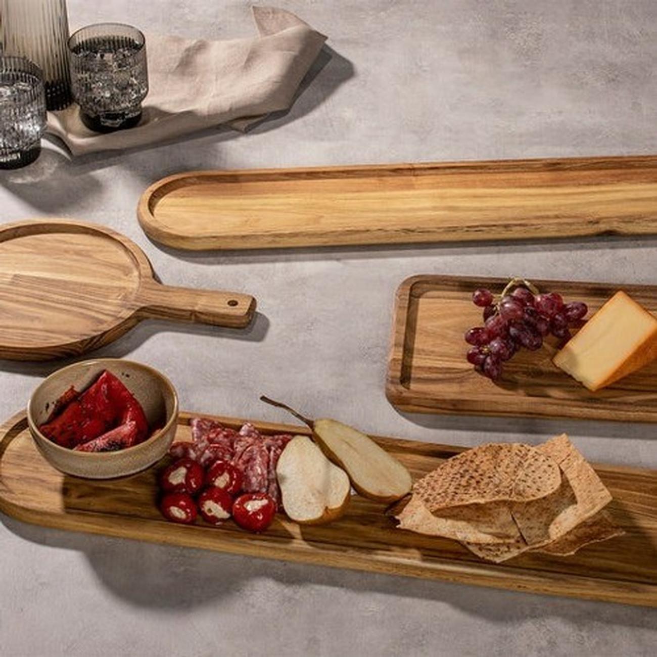 ladelle-otway-teak-serving-board - Ladelle Otway Teak Paddle Serving Tray