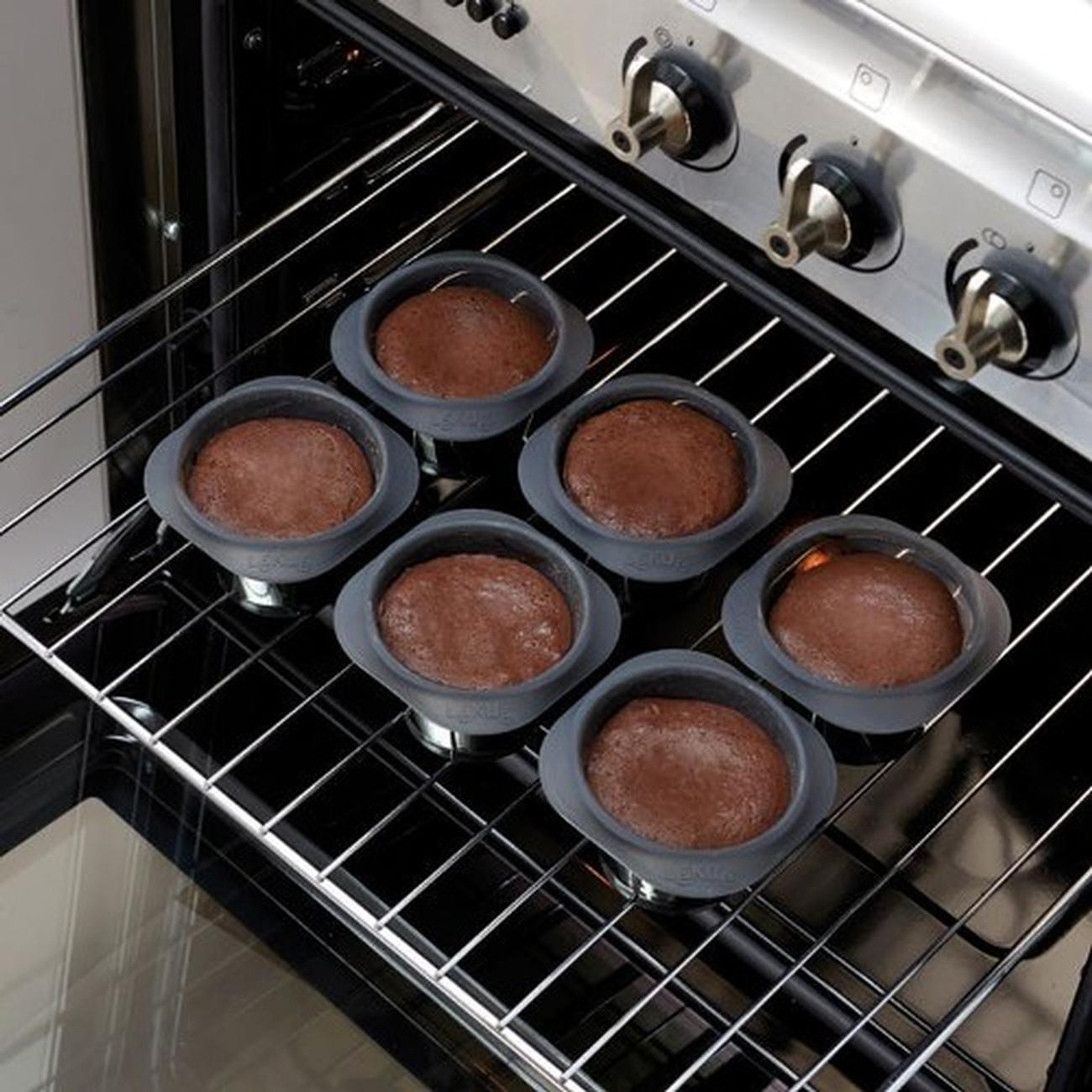 lekue-coulant-black-translucent-6pcs - Lekue Coulant Mould 6pc
