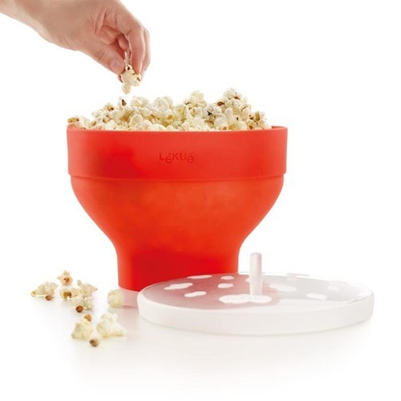 lekue-microwave-popcorn-red - Lekue Microwave Popcorn Red