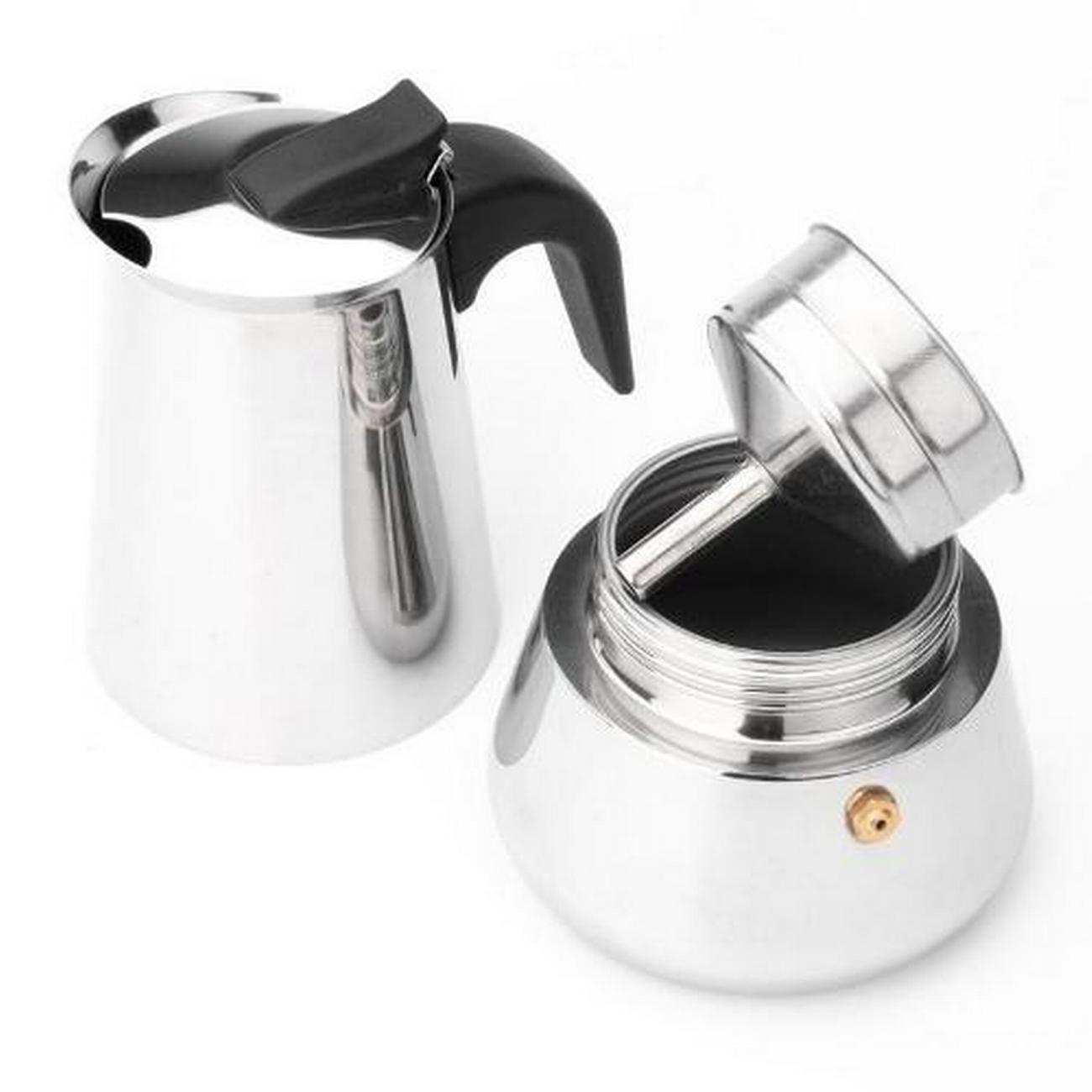 leopold-vienna-espresso-maker-trevi-6-cups-ss - Leopold Vienna Trevi Espresso Maker Stainless Steel 6 cup
