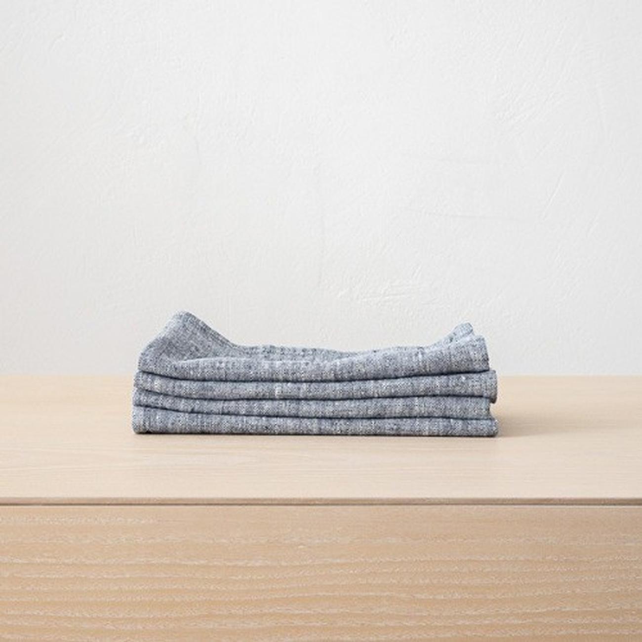linen-francesca-indigo-43x43cm-napkin - Linen Francesca Indigo Napkin