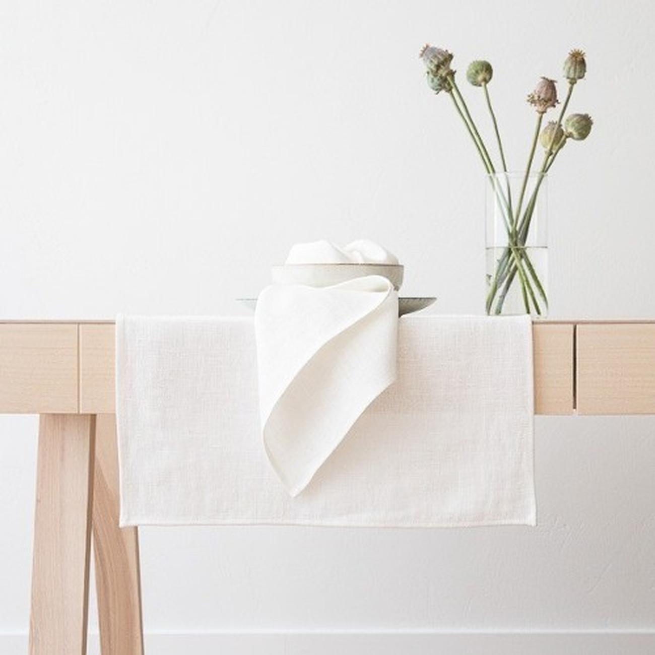 linen-lara-off-white-runner-41x183cm - Linen Lara Off White Runner 41x183CM