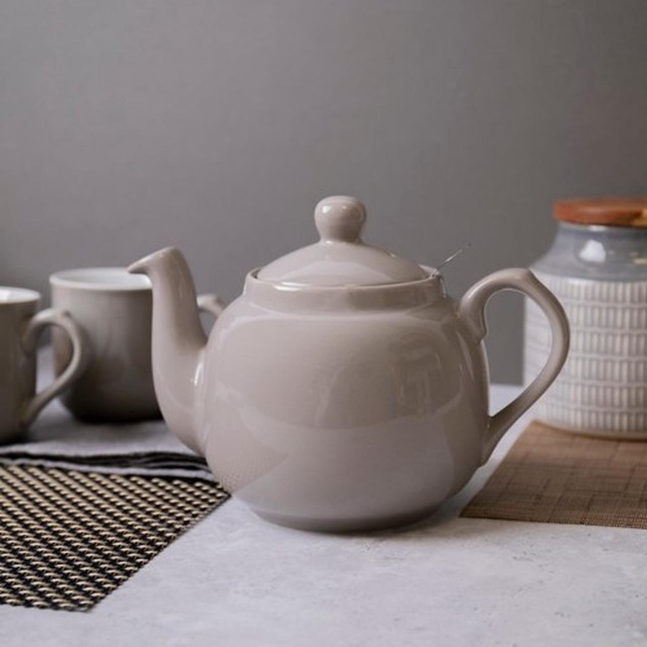 London Pottery Farmhouse Teapot 4 Cup Grey