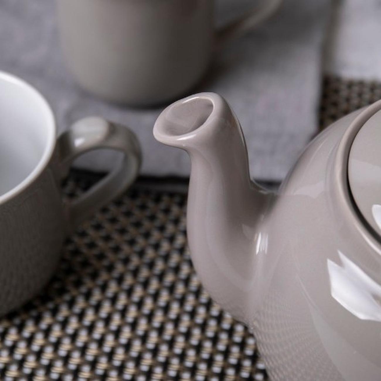 London Pottery Farmhouse Teapot 4 Cup Grey