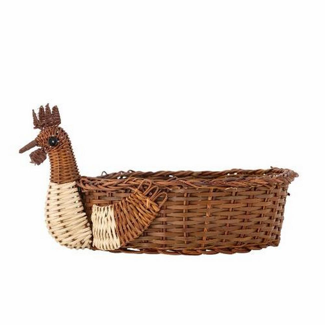 marsha-basket-brown-fern-large - Marsha Egg Basket Brown Fern Large 