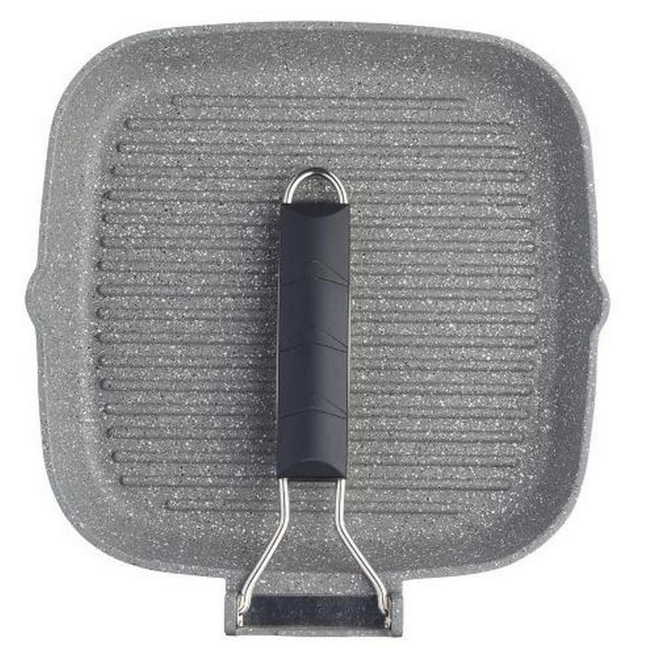 masterclass-cast-aluminium-grill-pan-20cm - MasterClass Cast Aluminium Grill Pan 20cm