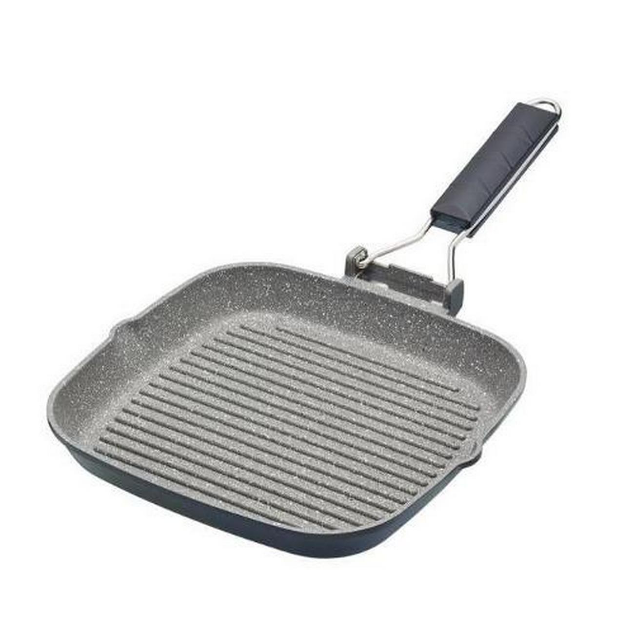 masterclass-cast-aluminium-grill-pan-20cm - MasterClass Cast Aluminium Grill Pan 20cm