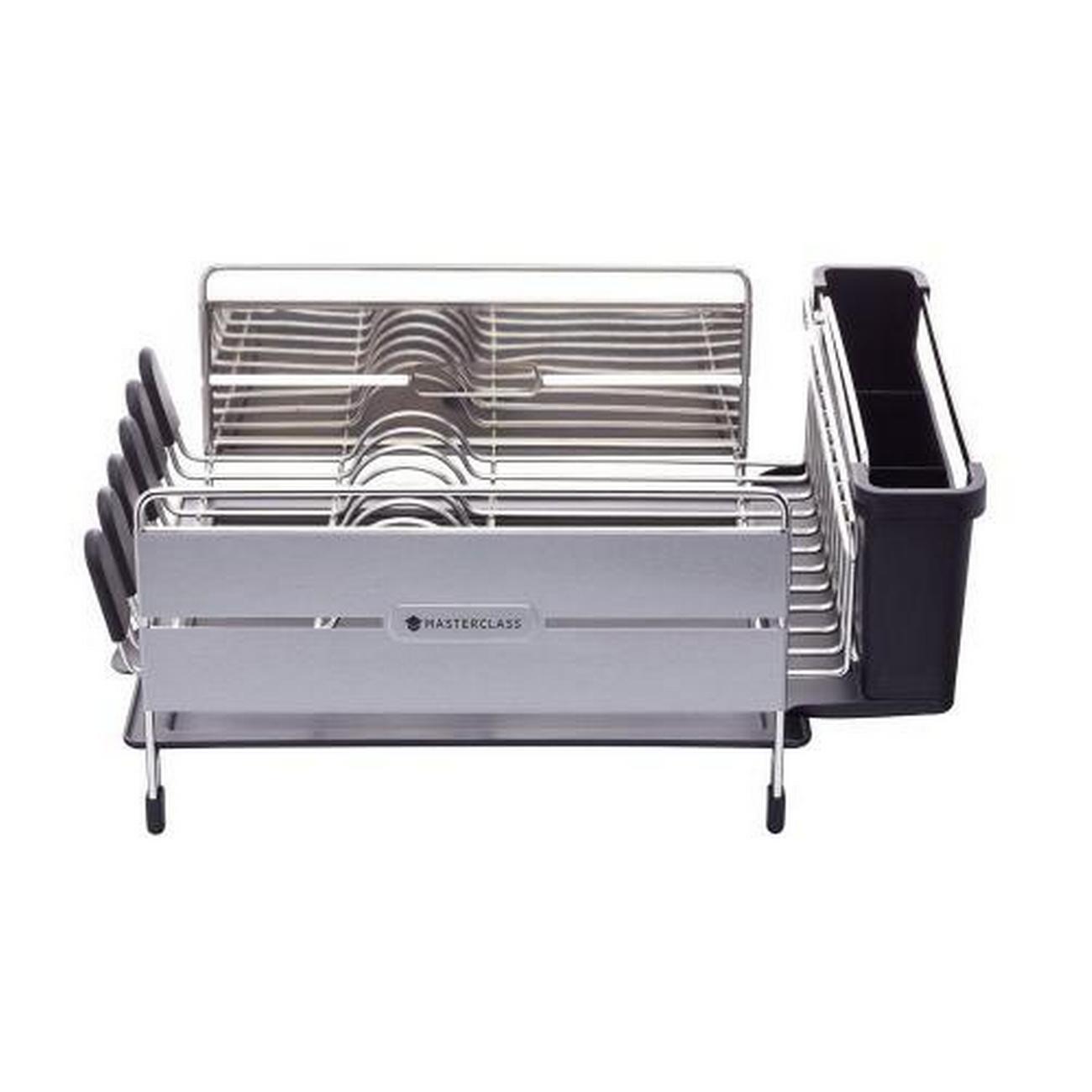 masterclass-deluxe-stainless-steel-dish-drainer - MasterClass Deluxe Stainless Steel Dish Drainer