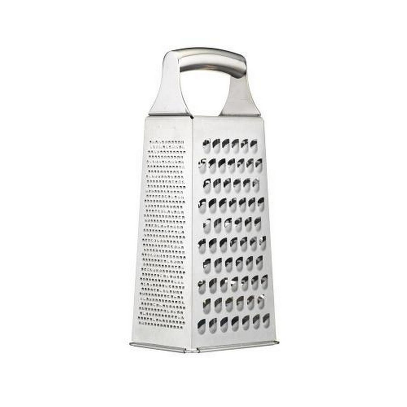 masterclass-etched-stainless-steel-four-sided-box-grater - MasterClass Etched Stainless Steel Four Sided Box Grater