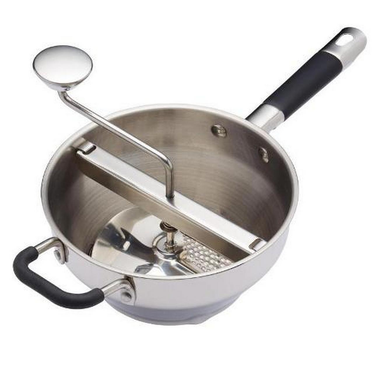 masterclass-heavy-duty-rotary-food-mill-puree-maker - MasterClass Heavy-Duty Rotary Food Mill - Puree Maker