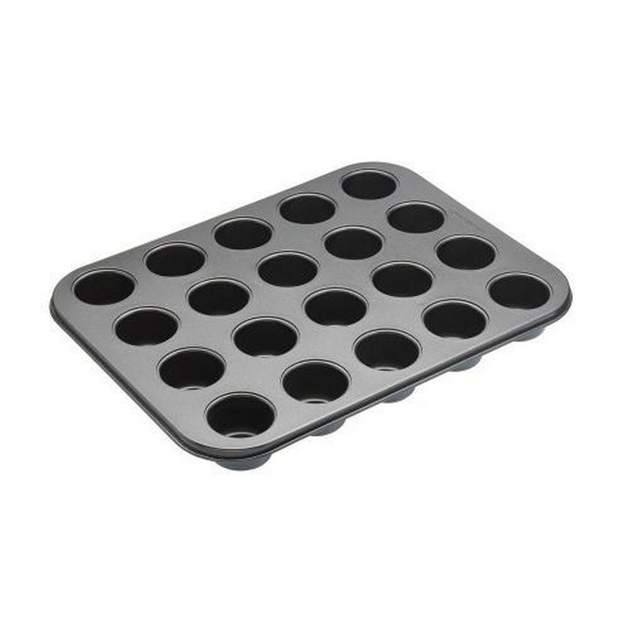 masterclass-non-stick-twenty-hole-mini-bites-tin - MasterClass Non-Stick Twenty Hole Mini Bites Tin