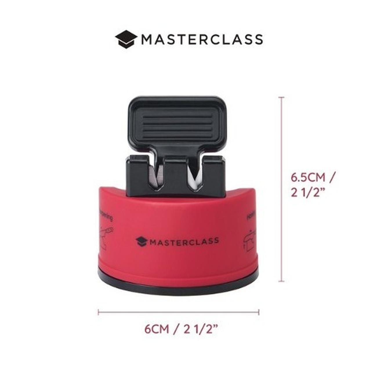 masterclass-red-smart-sharp-dual-knife-sharpener - MasterClass Red Smart Sharp Dual Knife Sharpener
