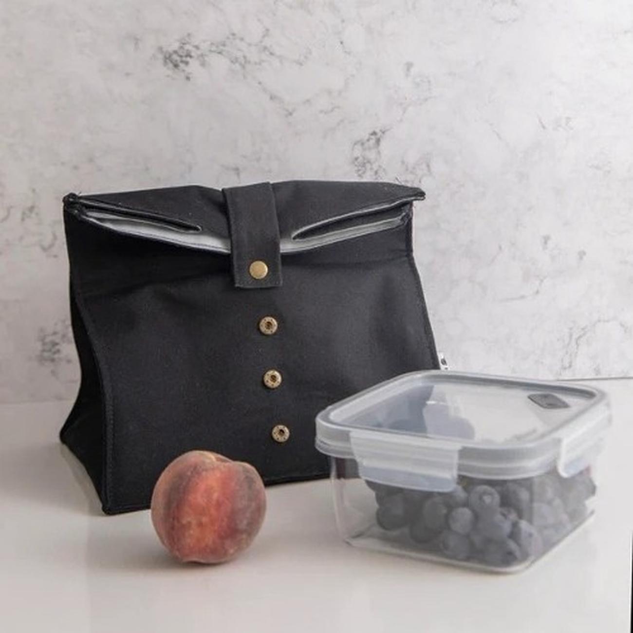 masterclass-roll-top-bag-black - MasterClass Roll Top Lunch Bag-Black