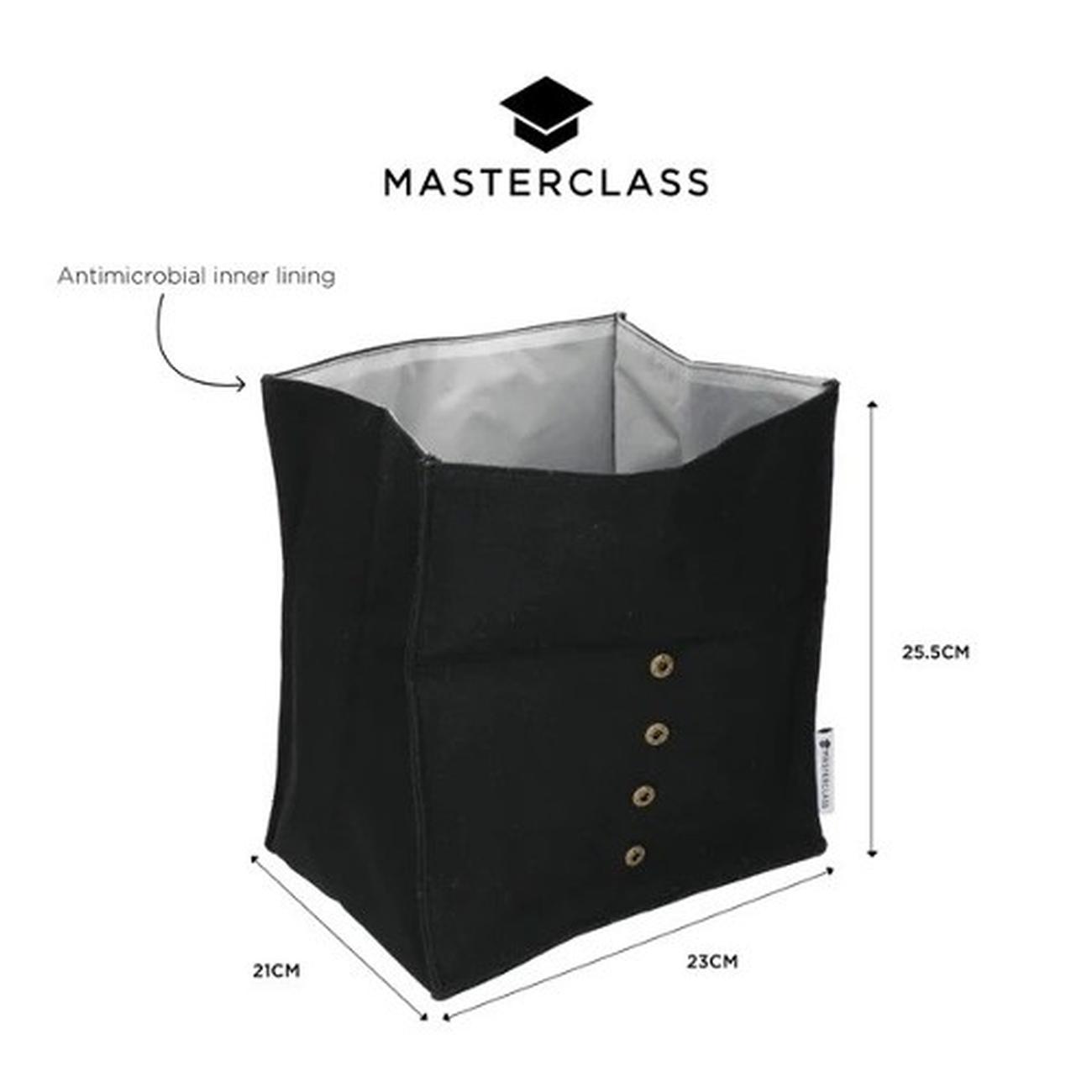 masterclass-roll-top-bag-black - MasterClass Roll Top Lunch Bag-Black