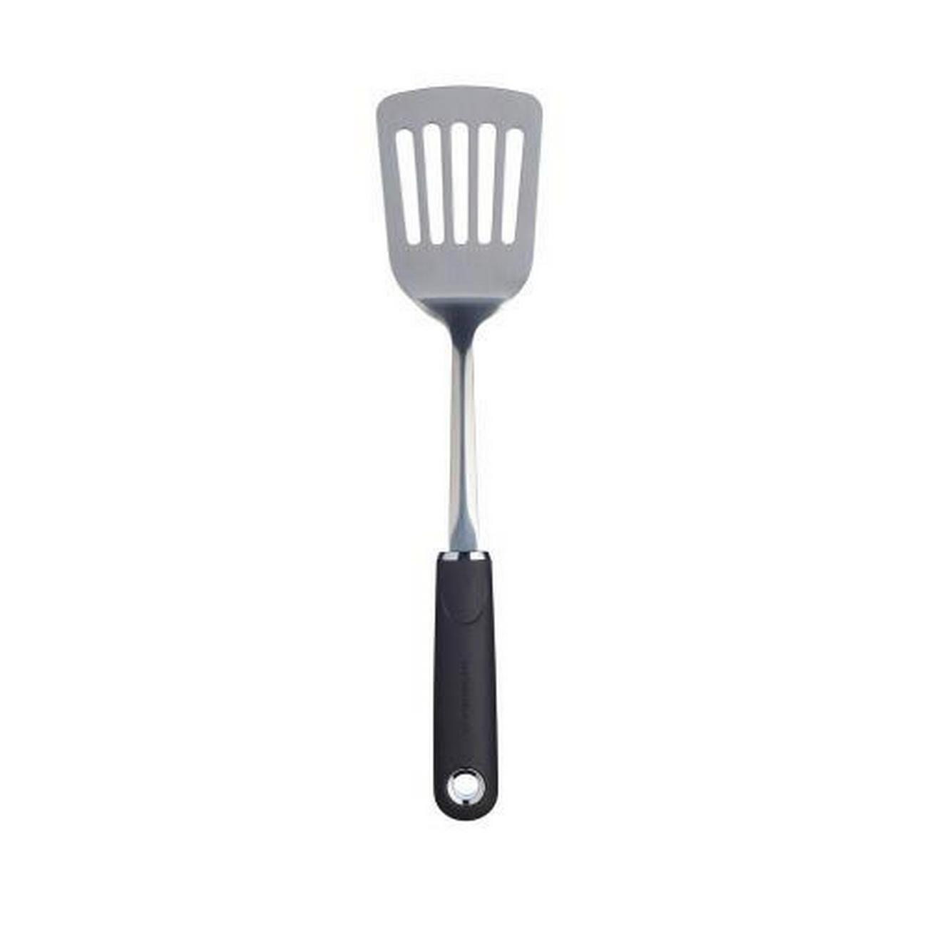 masterclass-soft-grip-stainless-steel-slotted-turner - MasterClass Soft Grip Stainless Steel Slotted Turner