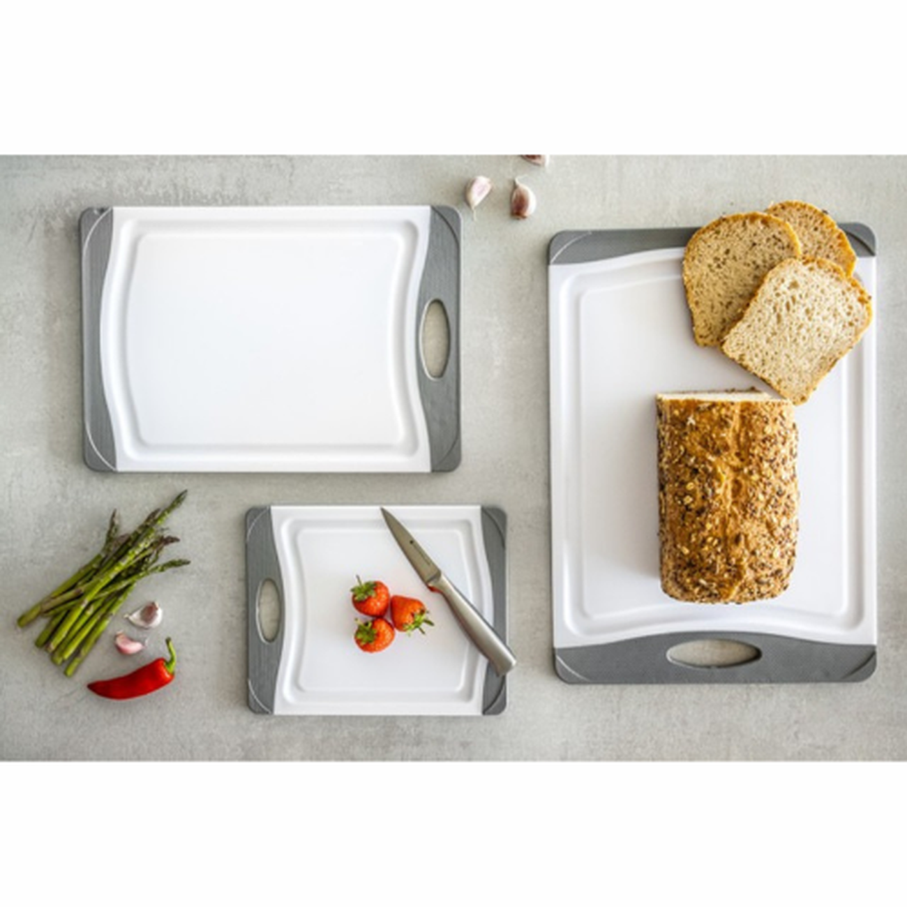 mc-chopping-board-small-anti-microbial - MasterClass Anti-Microbial Non-Slip Chopping Board