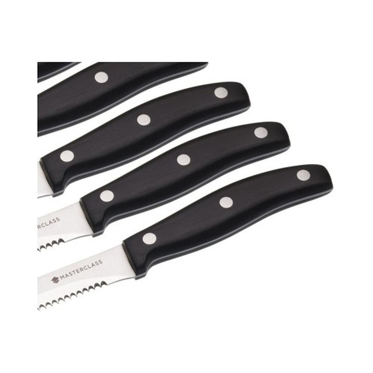 mc-deluxe-6piece-steak-knife-set - MasterClass Deluxe 6 Piece Steak Knife Set