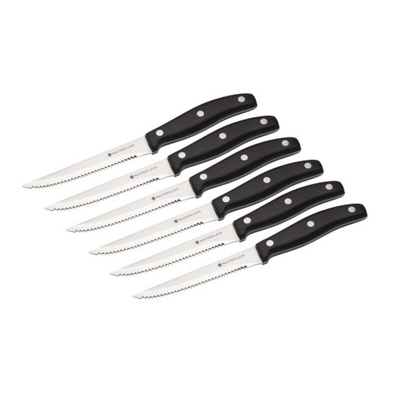 mc-deluxe-6piece-steak-knife-set - MasterClass Deluxe 6 Piece Steak Knife Set
