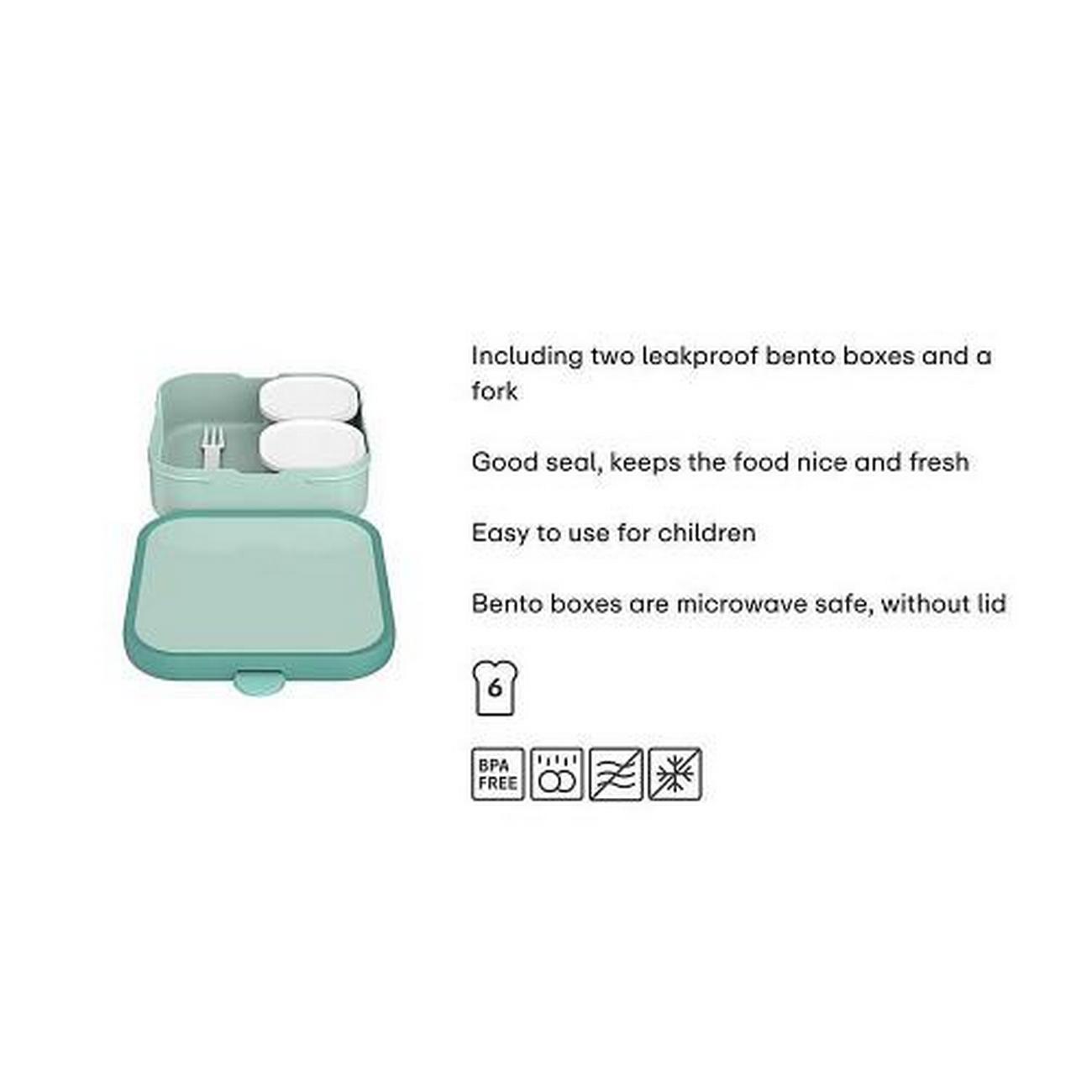 mepal-dino-bento-lunchbox-large - Mepal Large Bento Lunchbox - Dino