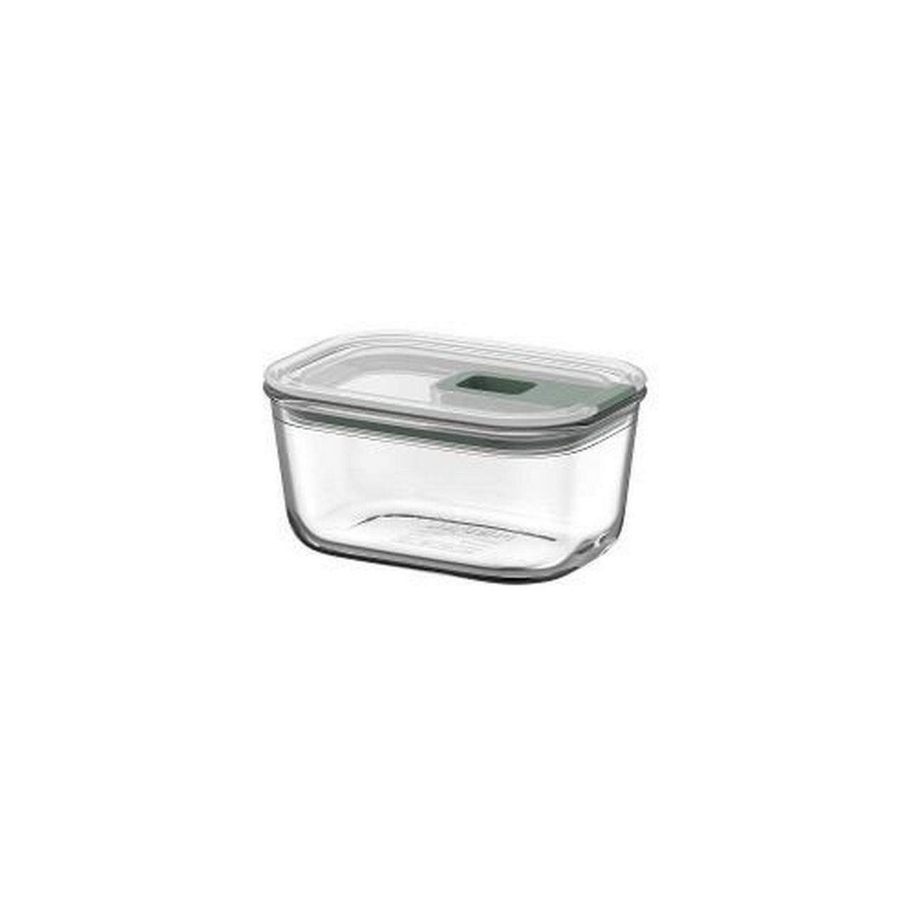 mepal-easy-clip-glass-food-storage-box-nordic-sage-450ml - Mepal Easy Clip Glass Food Storage Box Nordic Sage